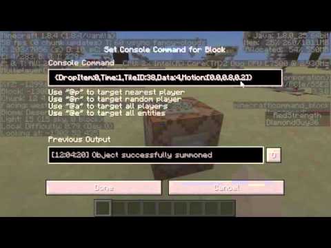 Minecraft Motion And Command Block Fountains Youtube