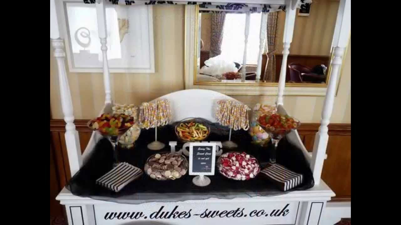 Dukes Sweets Victorian Sweet cart set up