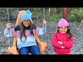Deema And Sally Play And Share Rides At The Playground Fair Play For Kids