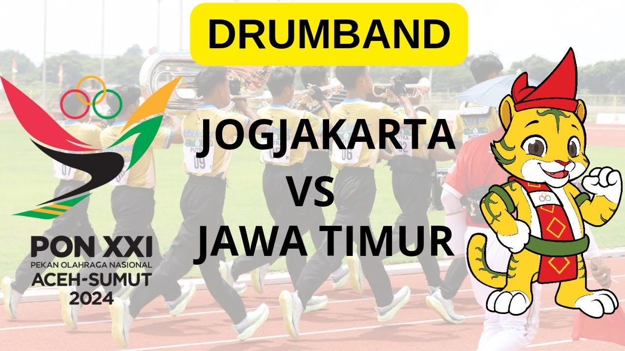 DRUMBAND PON XXI SUMUT MINGGU 8 SEPTEMBER 2024 || JOGJAKARTA VS JAWA TIMUR