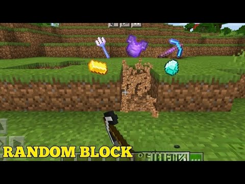 Minecraft but breaking any block gives you random loot 😯😲 - YouTube