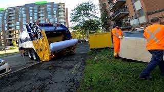 Garbage collection with a rear load Mcneilus garbage truck episode 15 #garbage