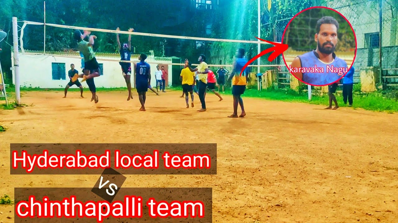 Hyderabad local team v/s chinthapalli team volleyball betting match