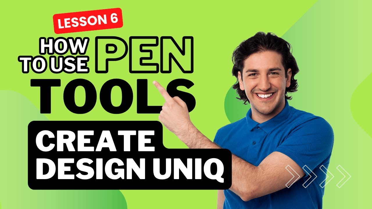 Adobe Illustrator Training - (Lesson 6) Use Pen Tools,Create Design