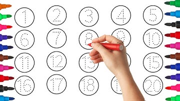 How to Write Numbers 1 - 10 |  Write Numbers 1-10 | Kids Learning Numbers 1-10 | Write Numbers 1234