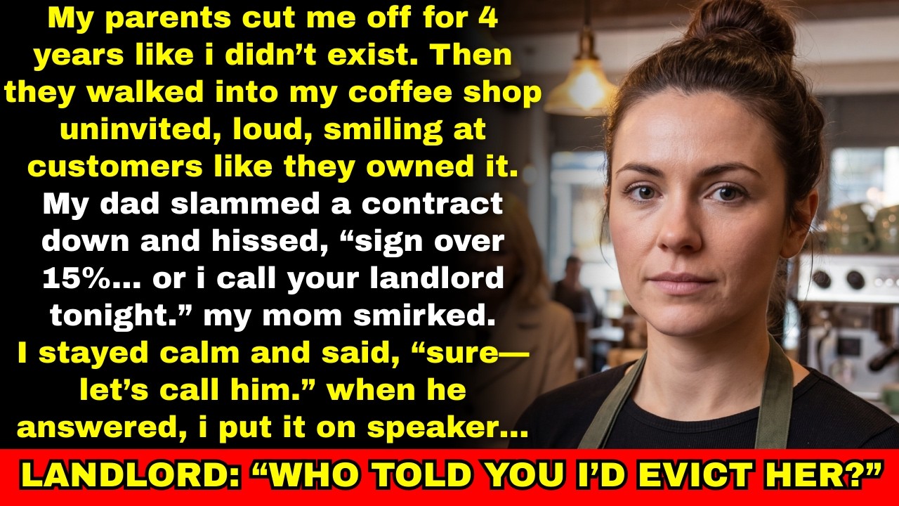 My Family Cut Me Off for 4 Years—Then Walked Into My Coffee Shop… My Dad Demanded 15% or…