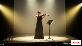 Delicate symphony for violin and piano with strings: for a calm mind