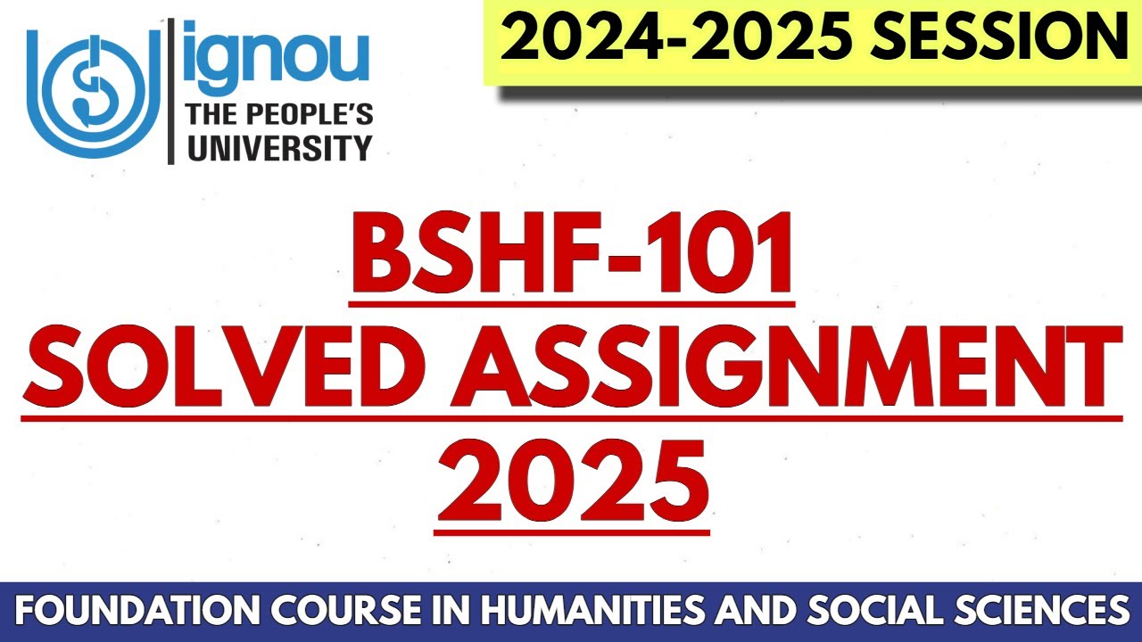 BSHF-101 FULLY SOLVED ASSIGNMENT NEW (2025) II BTS COURSE ASSIGNMENT