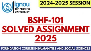 BSHF-101 FULLY SOLVED ASSIGNMENT NEW (2025) II BTS COURSE ASSIGNMENT
