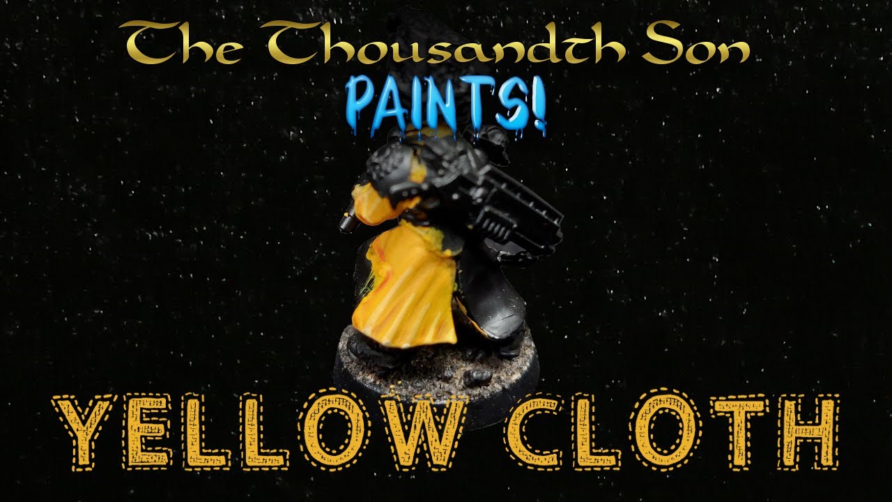 Warhammer painting tutorial Yellow Cloth YouTube
