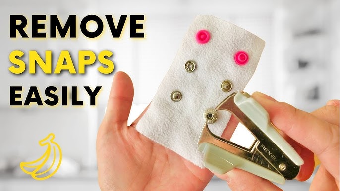 How to Remove Plastic Snaps with a Snap Press or Pliers 