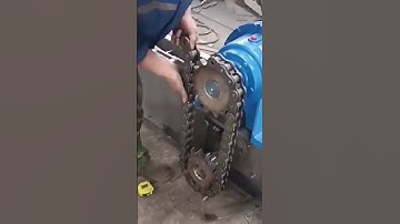 Belt conveyor chain drive installation – smooth & efficient process! ⚙️🔩