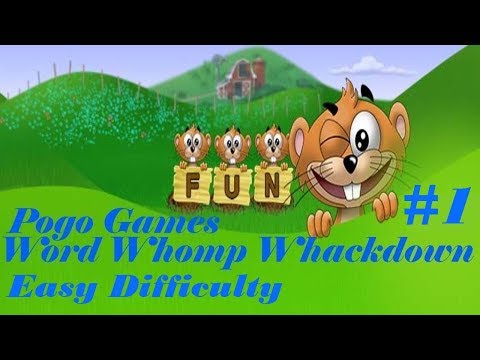 Pogo Games ~ Word Whomp Whackdown #1 - Easy Difficulty