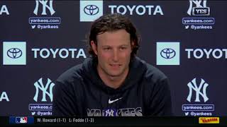 Gerrit Cole breaks down start vs. Rays
