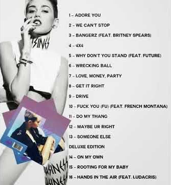 Miley Cyrus- BANGERZ Tracklist