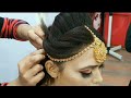 beautiful real bridal Juda hairstyle for beginners/Pooja Chaudhary khushi makeovers