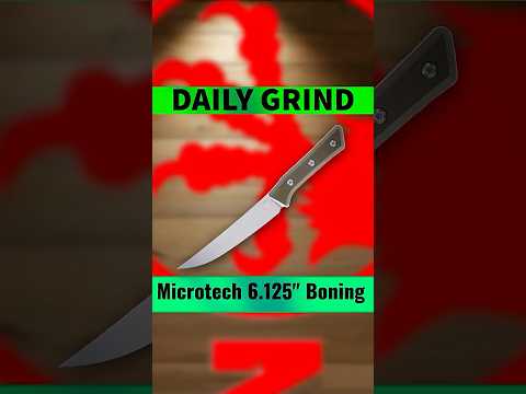 Microtech 6.125Inch Boning Stonewash Standard OD Green MT310010OD