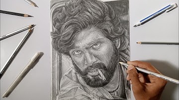 Pushpa Drawing, Allu Arjun Drawing | Part 4 ( Tutorial )