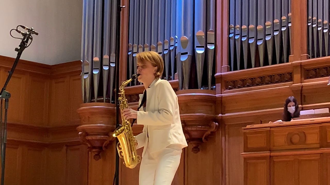 A.Piazzolla- Oblivion   Veronika Kozhukharova - saxophone   Hiroko Inoue - organ