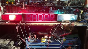 Hazard 90 series Lightbar & Matrix Message Board.