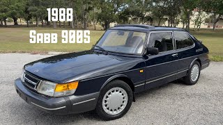 1988 Saab 900S Walk Around and Short Drive