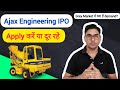 Ajax Engineering IPO analysis #ajax