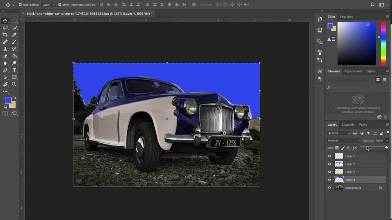 Recoloring a Black and White Photo YouTube