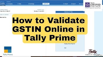 How to validate GSTIN Online in Tally Prime || Get GSTIN UIN info || Nitin || Part 7