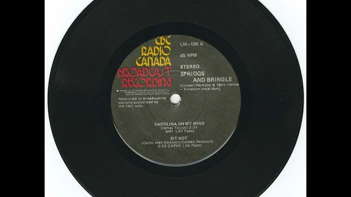 Spriggs And Bringle - Sit Not