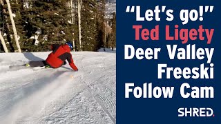 Ted Ligety Carving Follow Cam | Deer Valley, UT (January 2022)