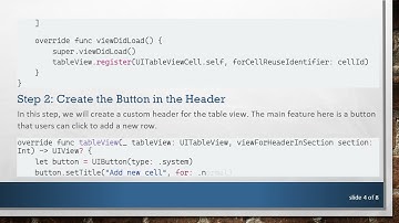 How to Click a Button in a Custom Table Header to Add a Row in Swift