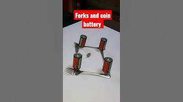 Forks and coin battery tricks#youtubeshorts #ytshorts #shortsvideo #shorts