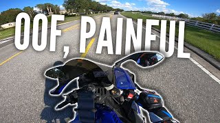 SNAPPED LEG @ 30 MPH :O MOTORCYCLE &amp; BAD DRIVERS IN THE STREETS + BIKE NIGHT @ ACE CAFE - RPSTV