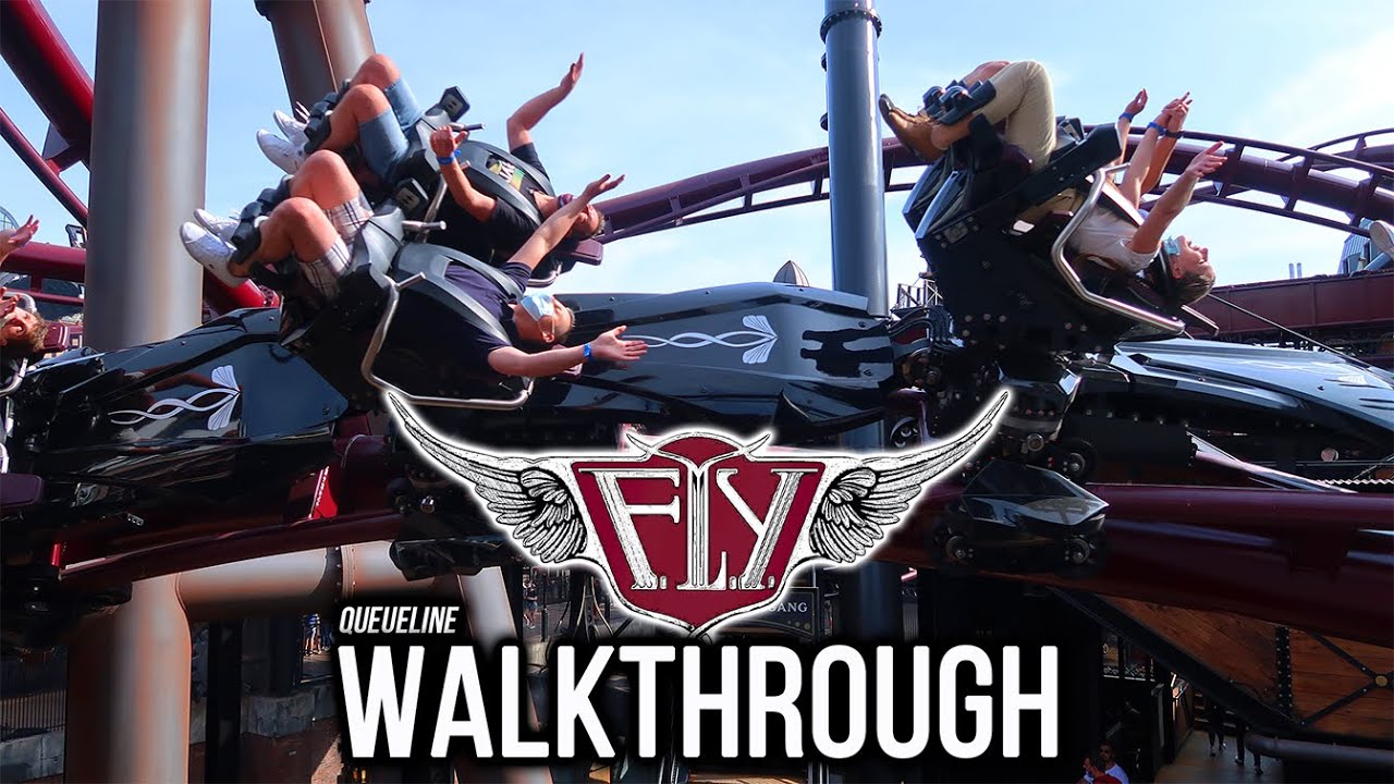 F.L.Y. Phantasialand Queueline Walkthrough |  Neuheit 2020 | Wartebereich der neuen Achterbahn