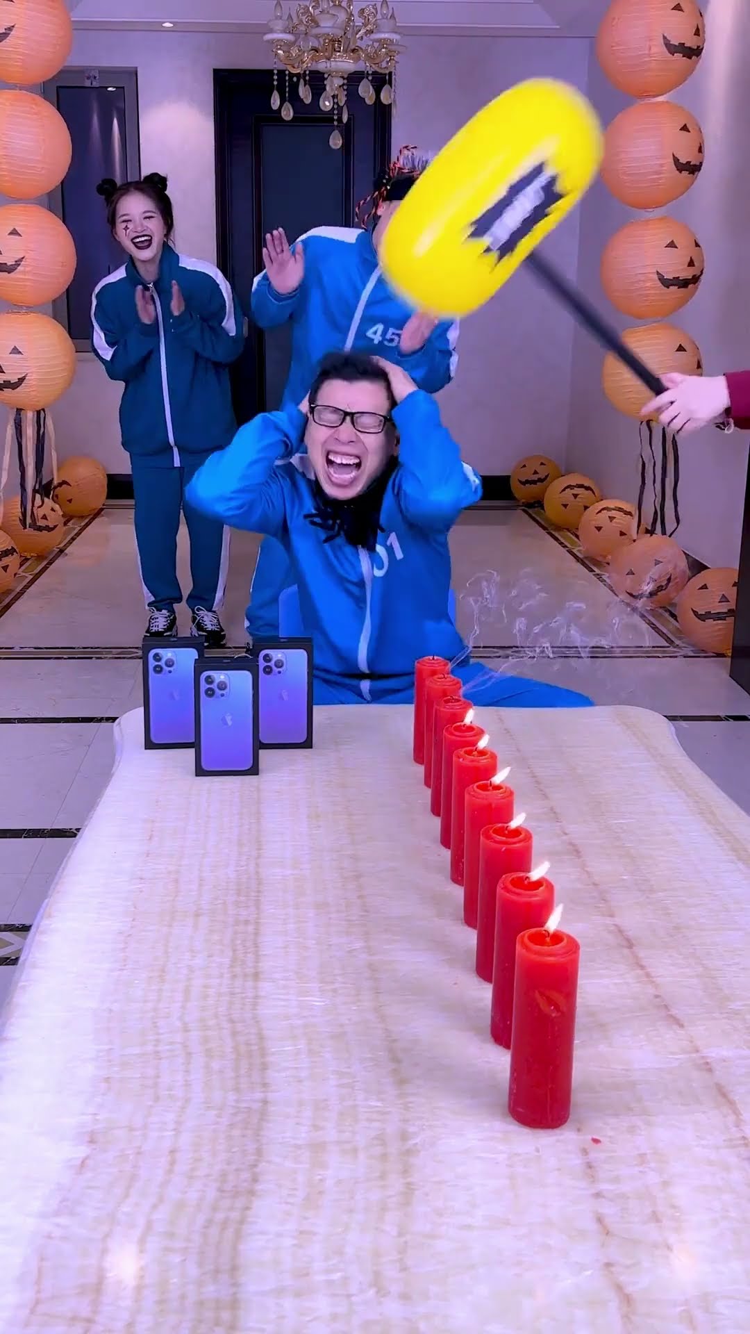 Blow Out The Candles In One Breath Challenge, Who Has The Biggest Lung Capacity#Funnyfamily