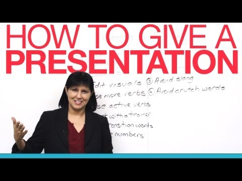 How To Give A Presentation In English