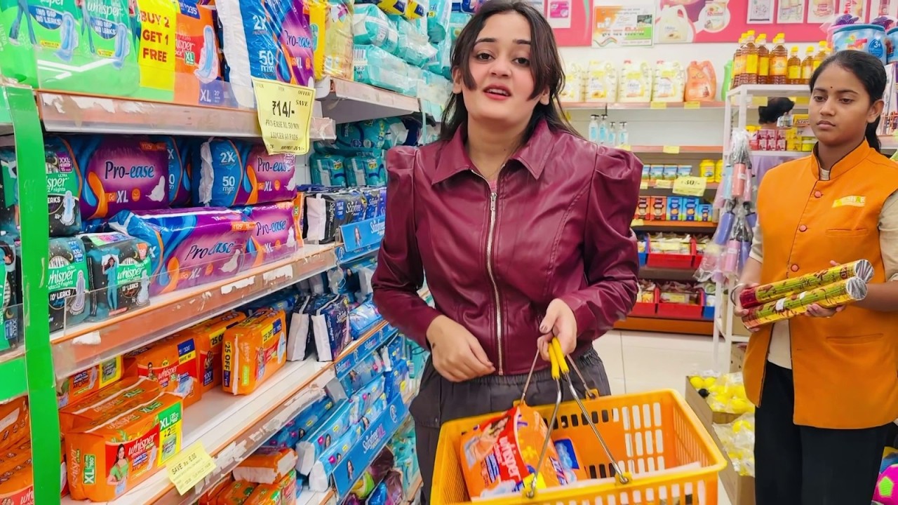 Mini Supermarket Shopping & Gold Shopping on mama Birthday Mera Periods Pain😭Cramps