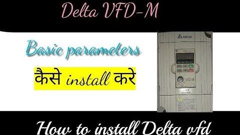 how to install Delta vfd m series//Delta drive-m series