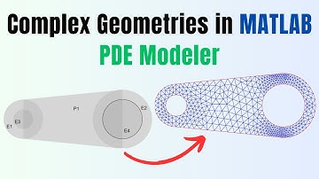 How to create complex geometries in MATLAB PDE modeler?