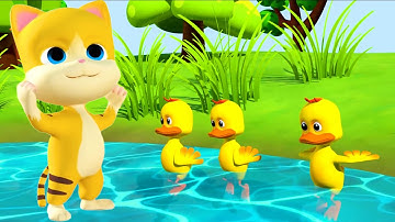 Vịt Con Lông Vàng 🐥🐥 Mèo Con Của Em 🐈 Hoạt Hình Con Mèo Con Vịt