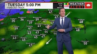 Coastal storm system set to bring rain and wintry mix