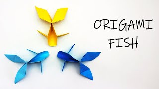How To Make a Origami Fish Step by Step Tutorial | Paper Fish Making Instructions