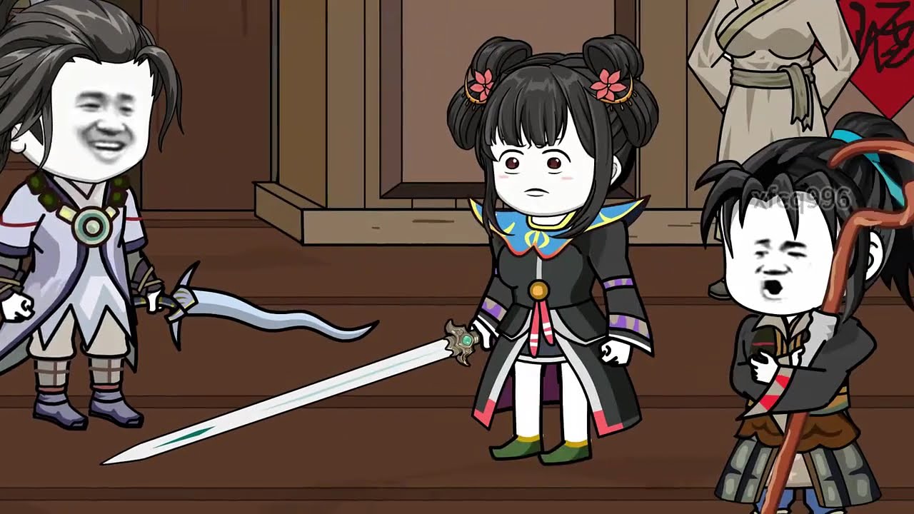 萧凡为小棒槌购买极品装备，小棒槌顺利装备上高级武器，俩人组队前往赤月打怪升级。小石头动画