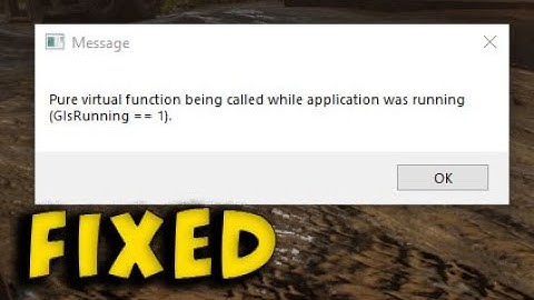 Outriders - Pure virtual function being called while application was running fixed 2021