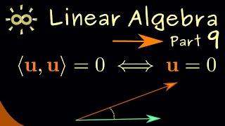 Linear Algebra 9 | Inner Product and Norm [dark version]