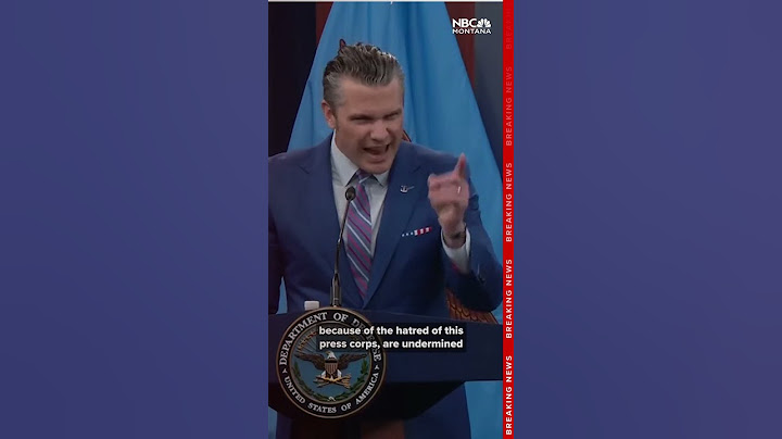 Hegseth: Press is undermining the success of President Trump and the military