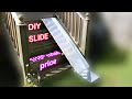 Making a diy slide for kids in my back garden