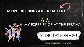 Talking About a Festival in German A1 – A1 Reading & Vocabulary Practice