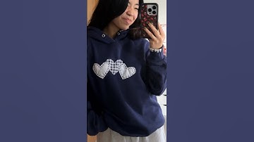 diy patchwork hoodie🤍