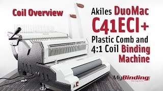 Coil Overview - Akiles Duomac C41Eci Plastic Comb And 41 Coil Binding Machine